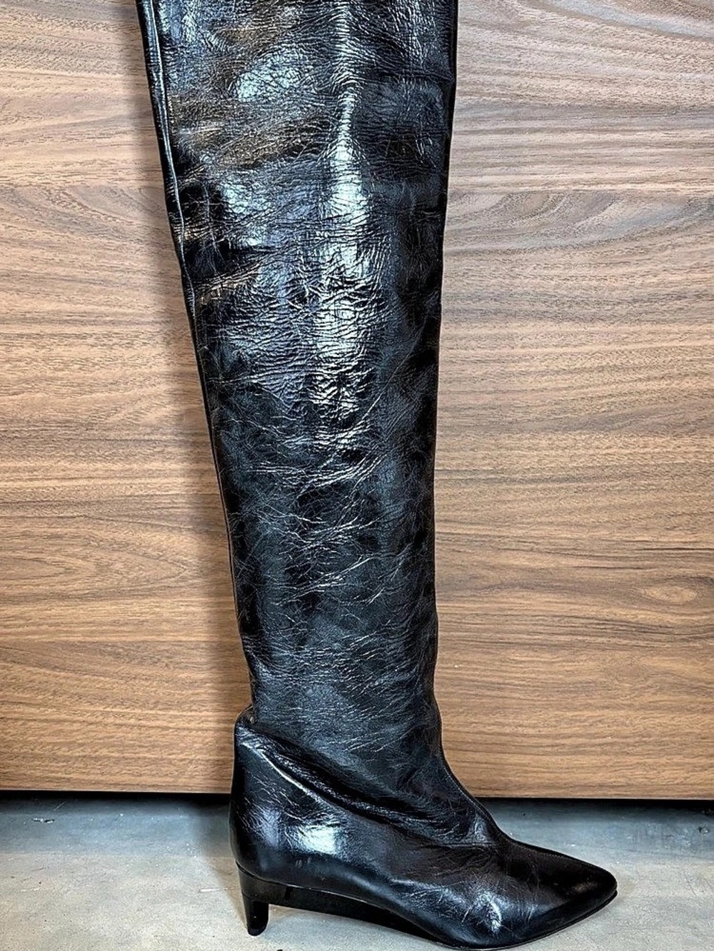 Isabel Marant Black Over-the-Knee Heeled Boots
